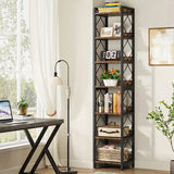 Extra Tall 7 Tier Rustic Bookcase