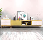 NNECN Elegant Wooden TV Cabinet with Storage