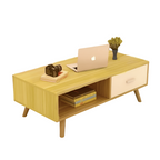 NNECN Elegant Coffee Table with Storage