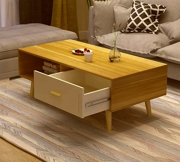 NNECN Elegant Coffee Table with Storage