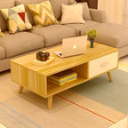 NNECN Elegant Coffee Table with Storage