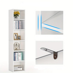 NNETMLT 6-Tier Tall Narrow Bookshelf