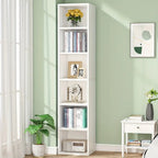 NNETMLT 6-Tier Tall Narrow Bookshelf