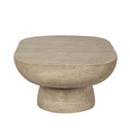 Logan Oval Cement Coffee Table