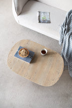 Logan Oval Cement Coffee Table