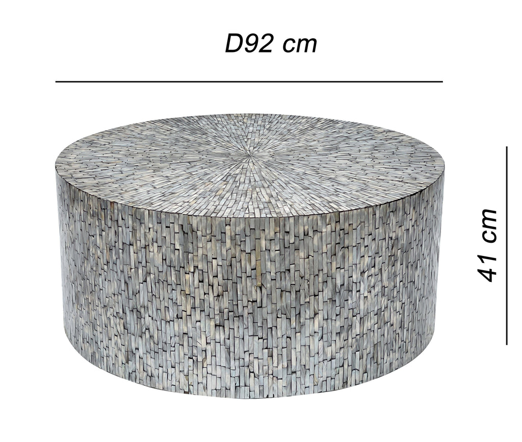 Mont Blanc Handcrafted Mother of Pearl Coffee Table