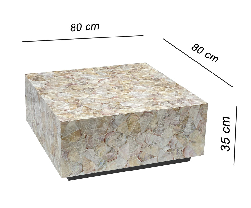 Cluster Mother of Pearl Artisan Coffee Table