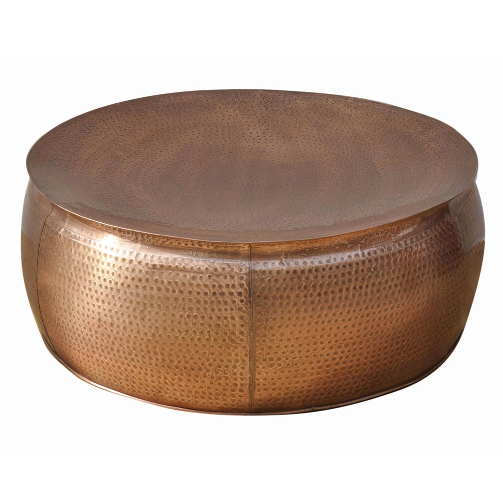 Hammered Bronze Look Coffee Table