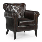 Chocolate Leather Armchair: Classic Elegance Redefined