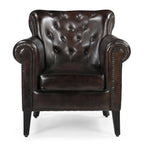 Chocolate Leather Armchair: Classic Elegance Redefined