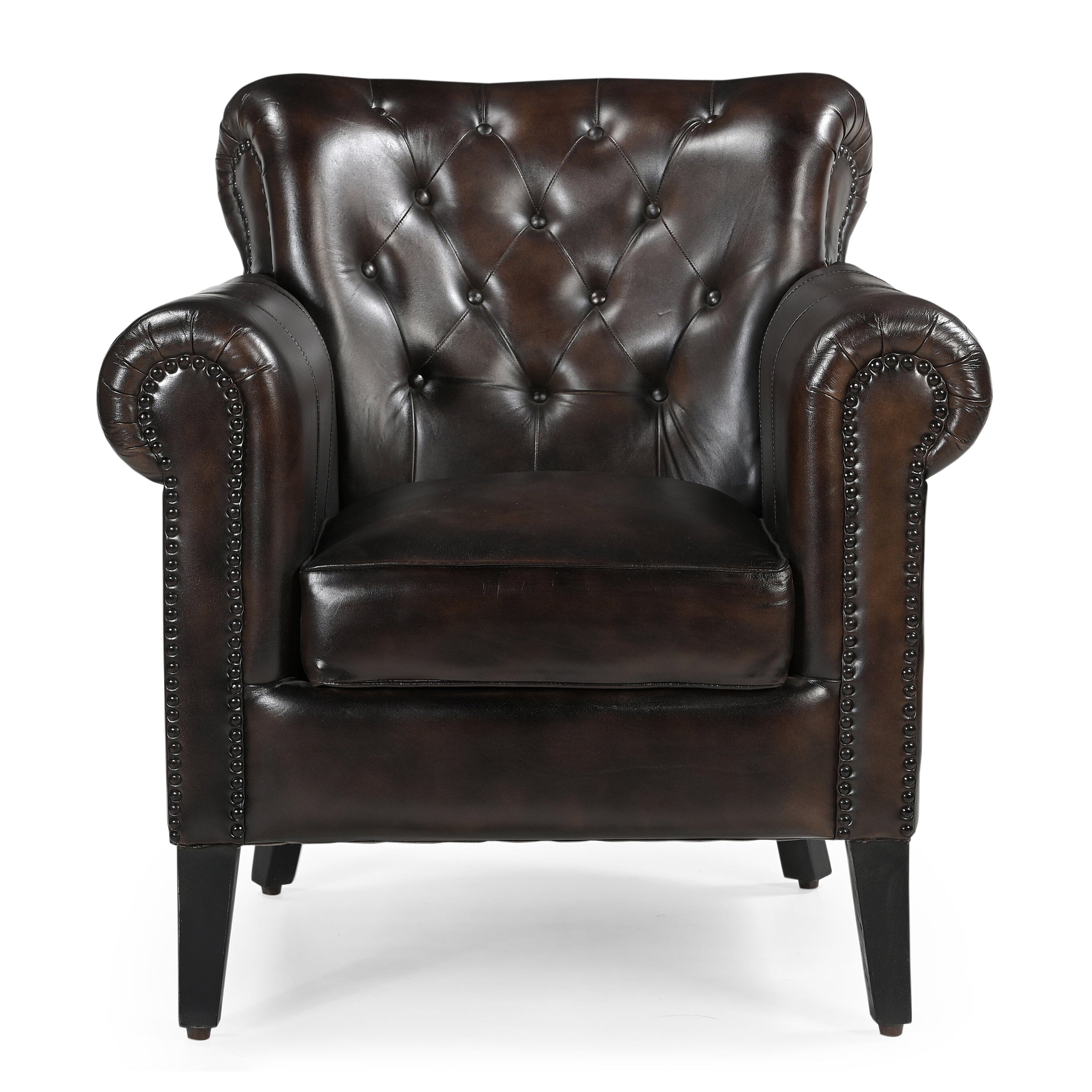 Chocolate Leather Armchair: Classic Elegance Redefined