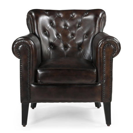 Chocolate Leather Armchair: Classic Elegance Redefined