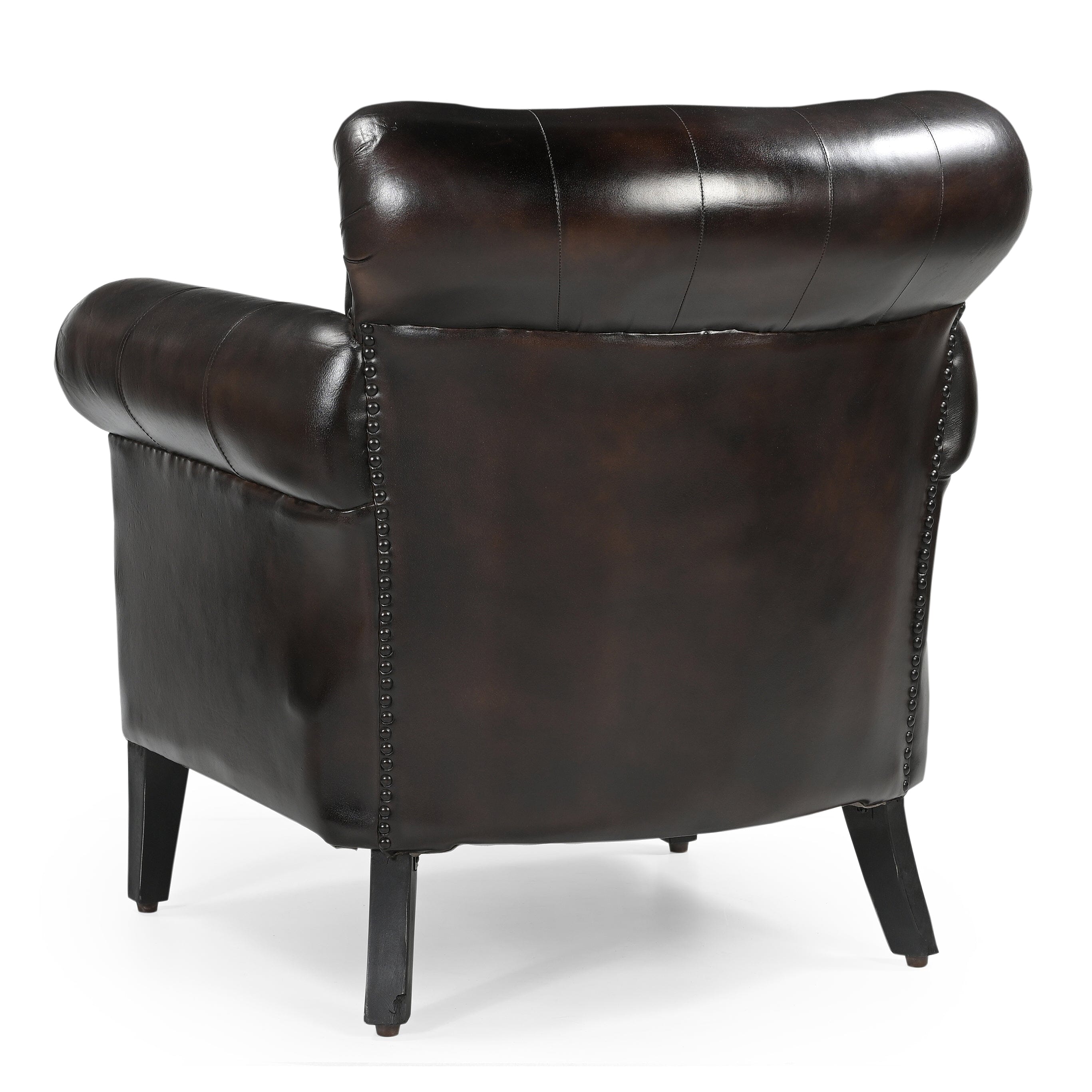 Chocolate Leather Armchair: Classic Elegance Redefined