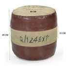 Savon France Handmade Round Ottoman