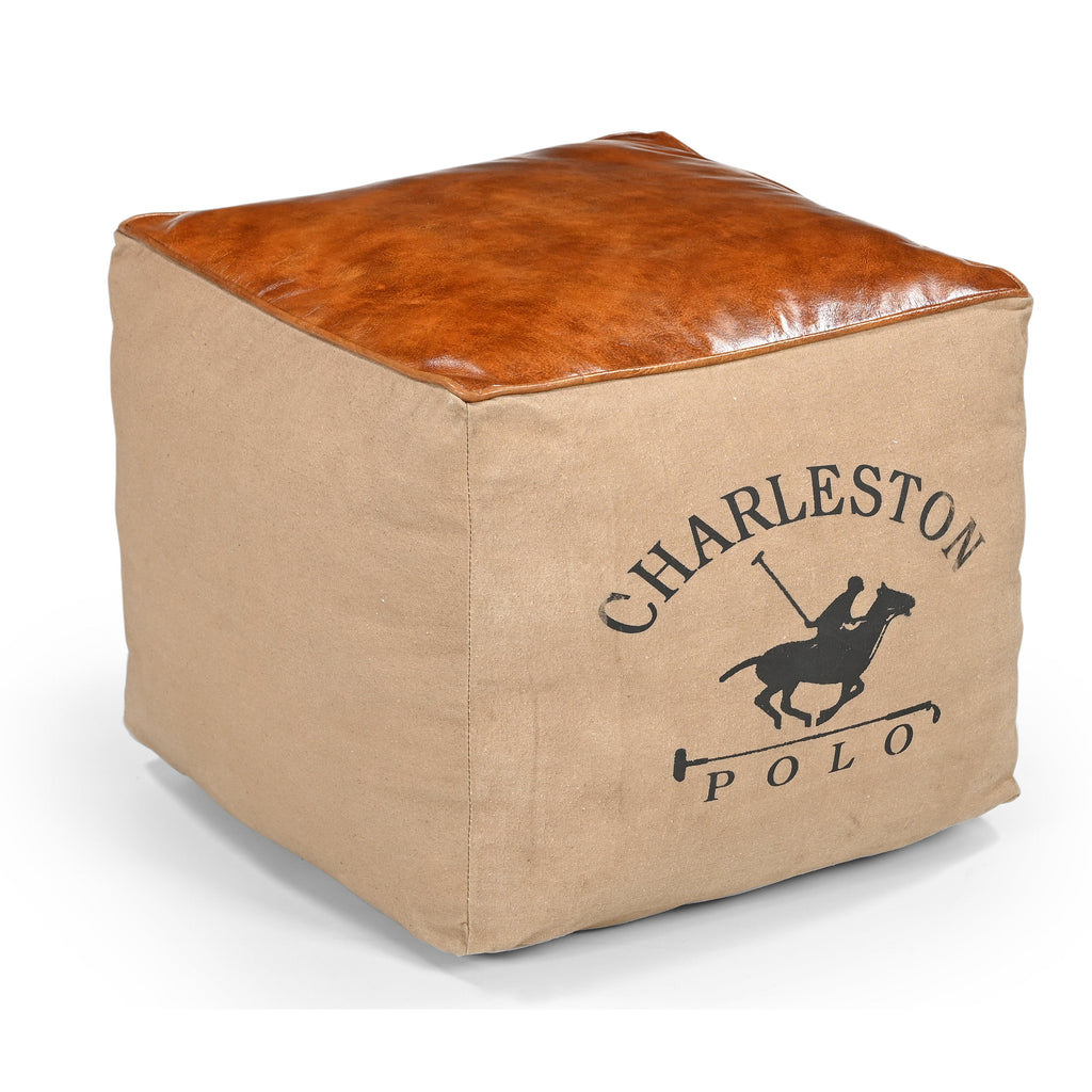 Charleston Polo Square Ottoman