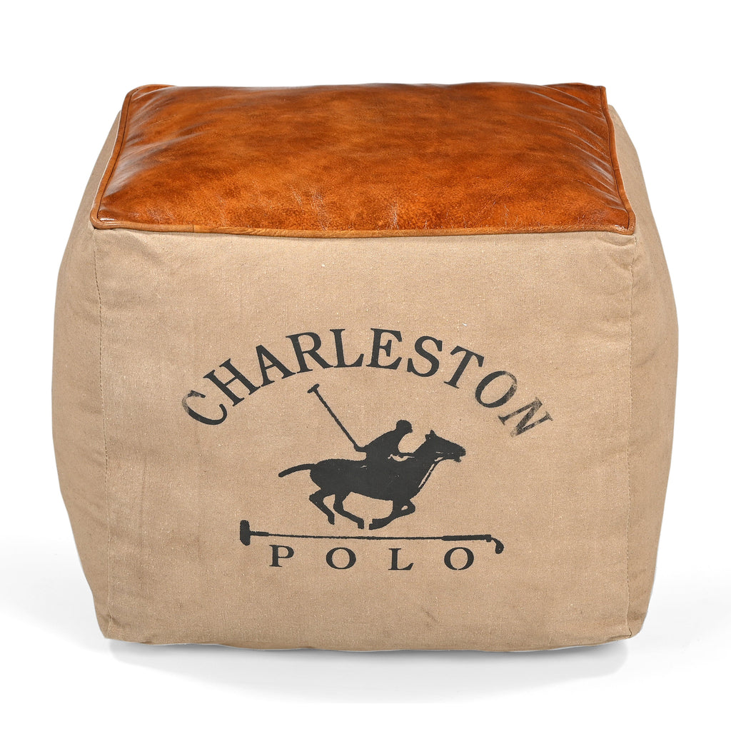 Charleston Polo Square Ottoman