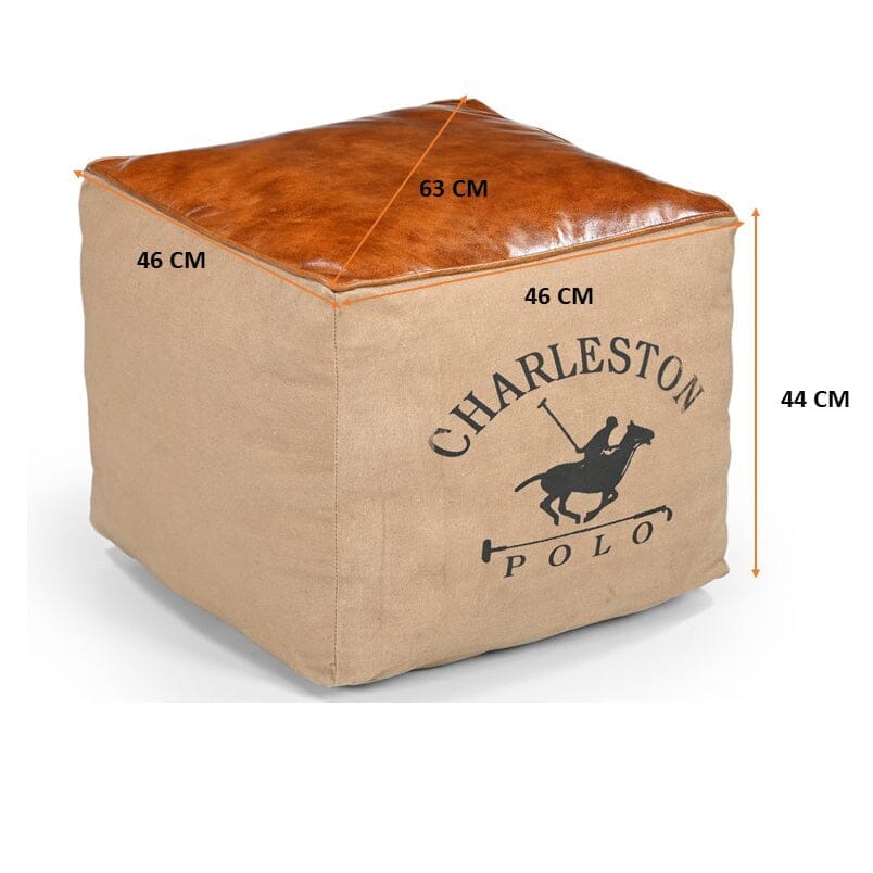 Charleston Polo Square Ottoman