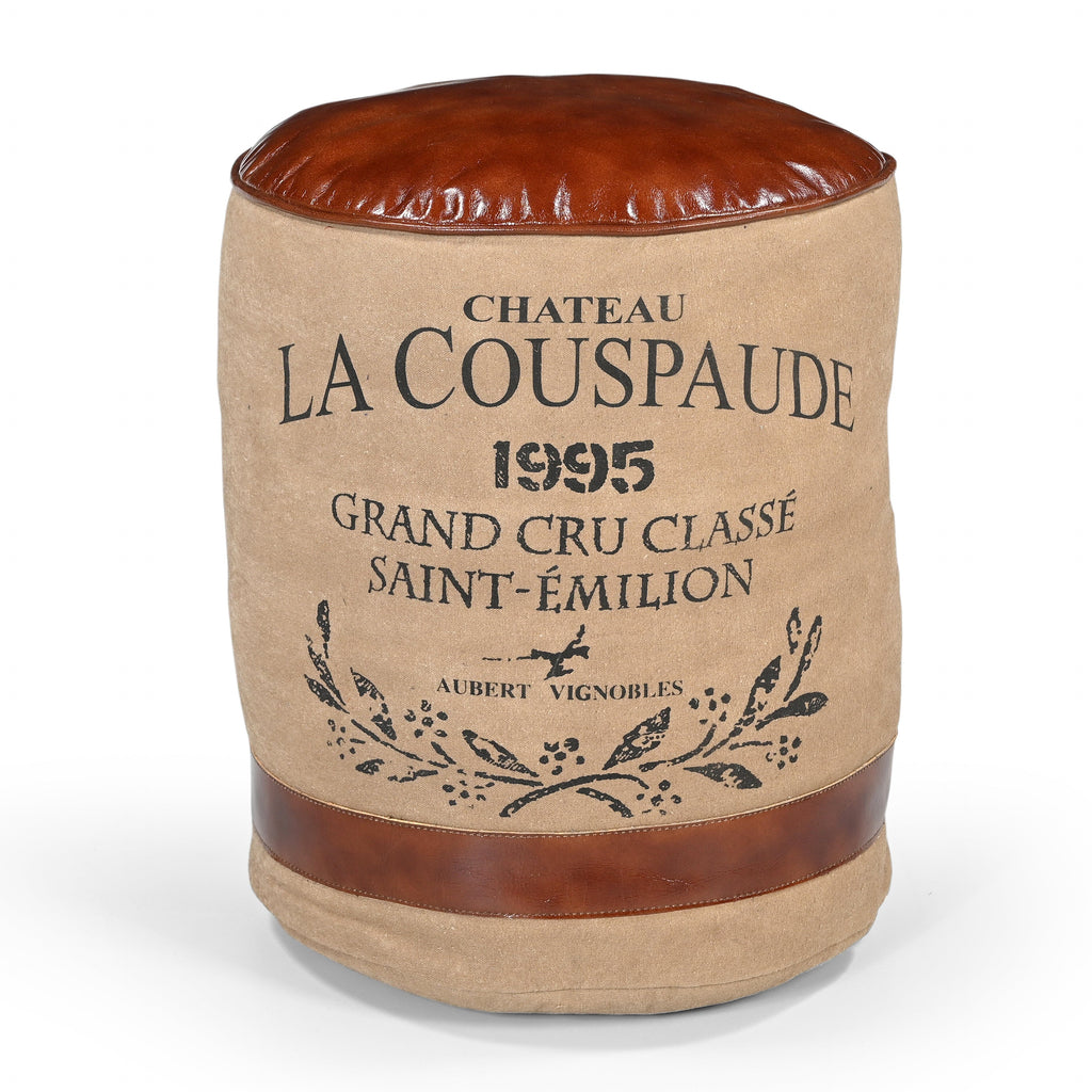 Chateau Canvas Ottoman - The Charlotte