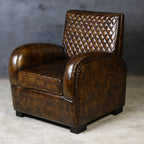ARMSTRONG Luxury Buffalo Hide Leather Armchair