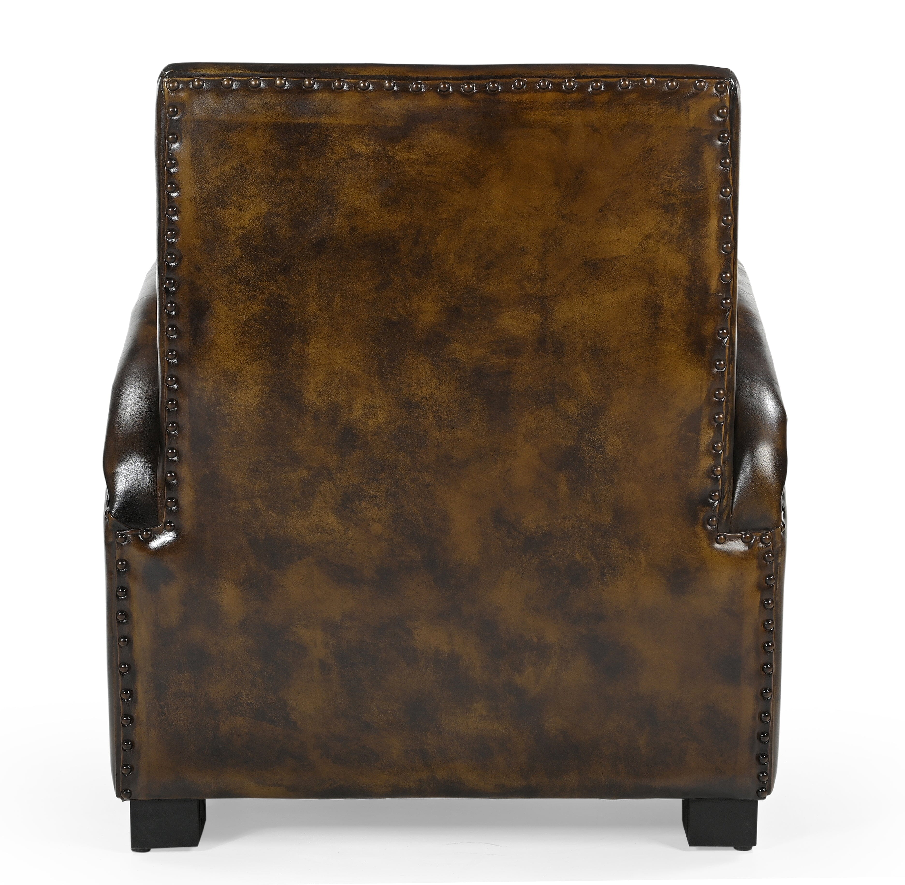 ARMSTRONG Luxury Buffalo Hide Leather Armchair