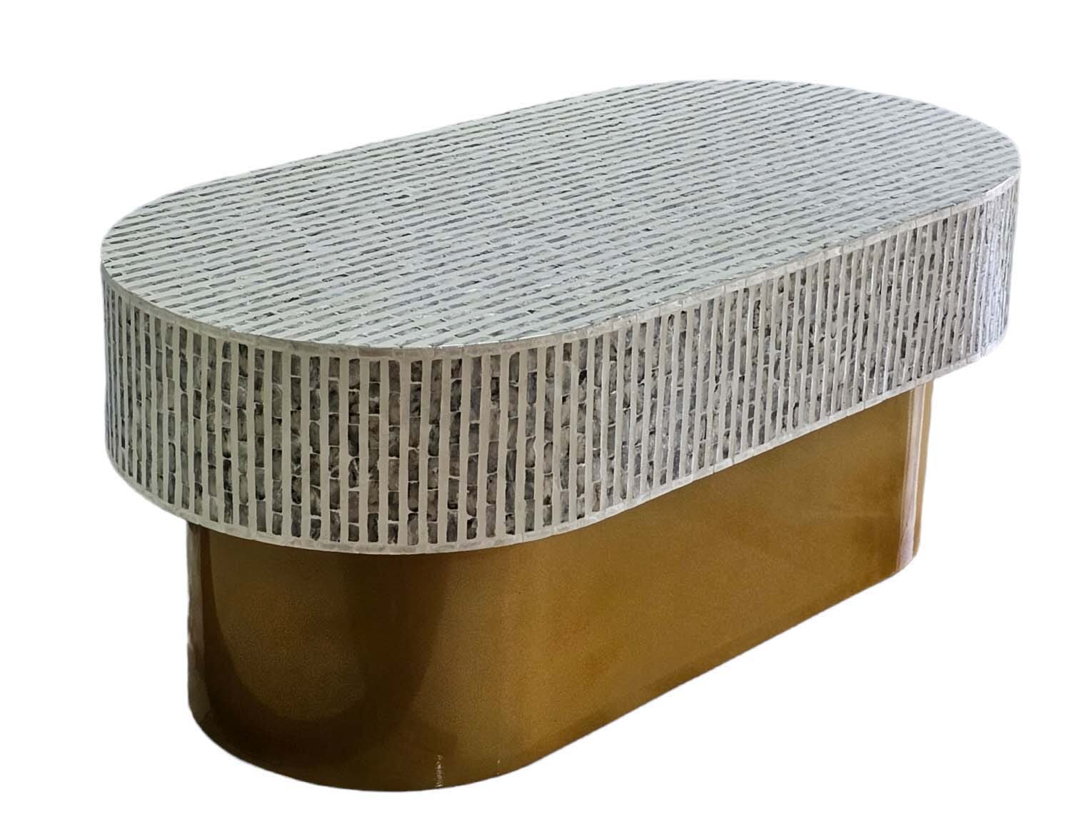 Opulent Elegance Mother of Pearl Coffee Table