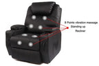 Recliner Lift Heat Massage Armchair