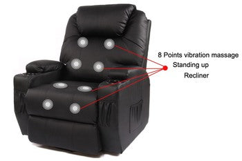 Recliner Lift Heat Massage Armchair