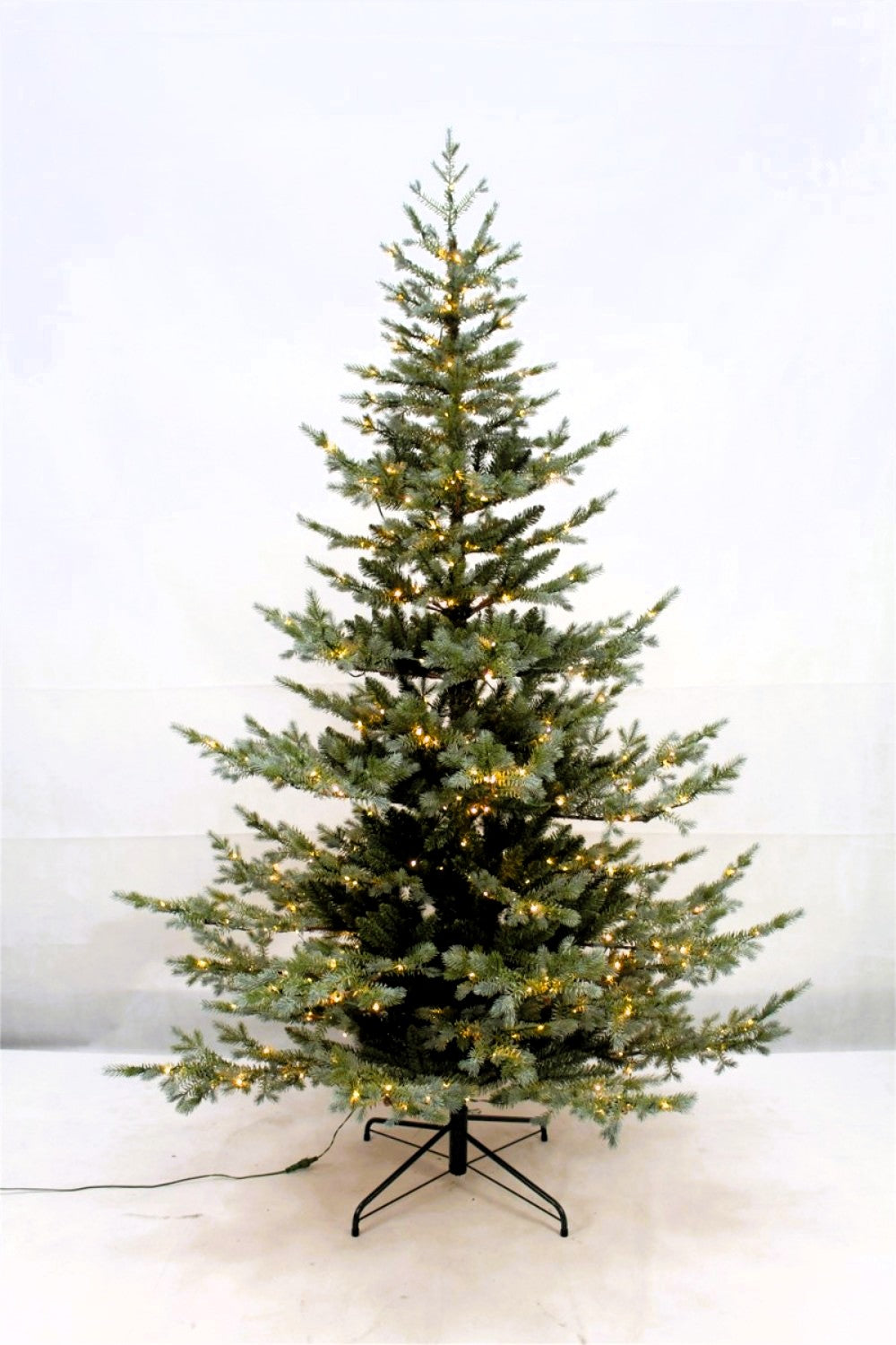 Pre-Lit 7.5ft Grey Green Christmas Tree