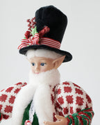 Traditional 65cm Luxury Christmas Caroler Elf