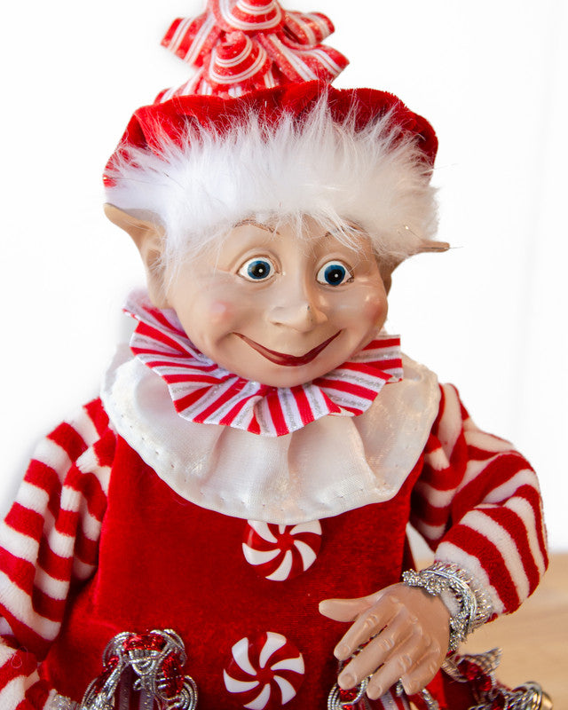 Candy Stripe Elf - Red & White 65cm