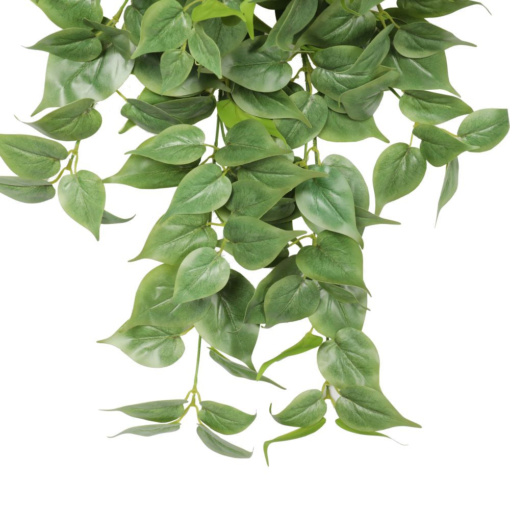 Nearly Natural Artificial Philodendron Hanging Bush 75cm