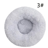 Calming Faux Fur Round Pet Bed
