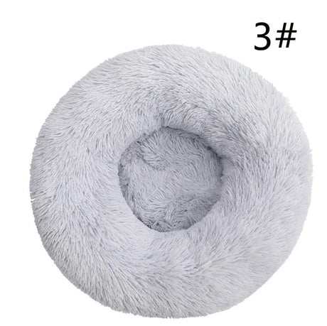 Calming Faux Fur Round Pet Bed