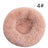 Calming Faux Fur Round Pet Bed