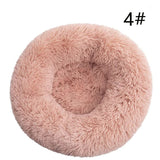 Calming Faux Fur Round Pet Bed