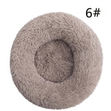 Calming Faux Fur Round Pet Bed