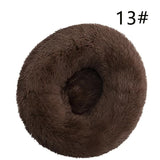 Calming Faux Fur Round Pet Bed