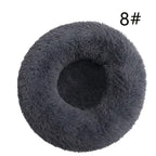 Calming Faux Fur Round Pet Bed