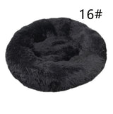 Calming Faux Fur Round Pet Bed