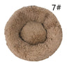 Calming Faux Fur Round Pet Bed