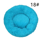 Calming Faux Fur Round Pet Bed