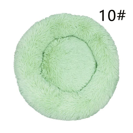Calming Faux Fur Round Pet Bed