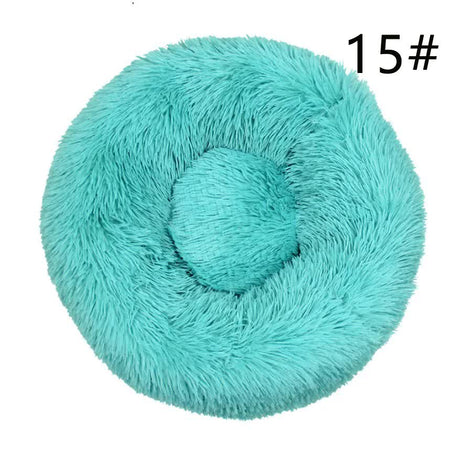 Calming Faux Fur Round Pet Bed