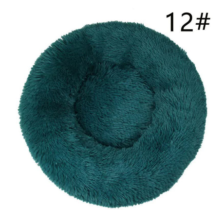 Calming Faux Fur Round Pet Bed