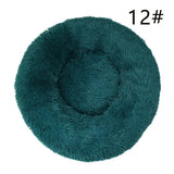 Calming Faux Fur Round Pet Bed