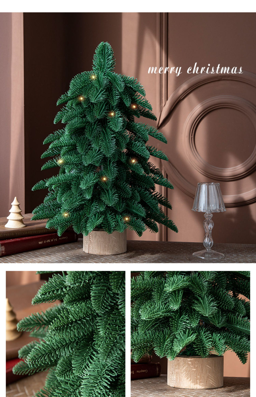 Charming 55cm Mini Christmas Tree for Spaces