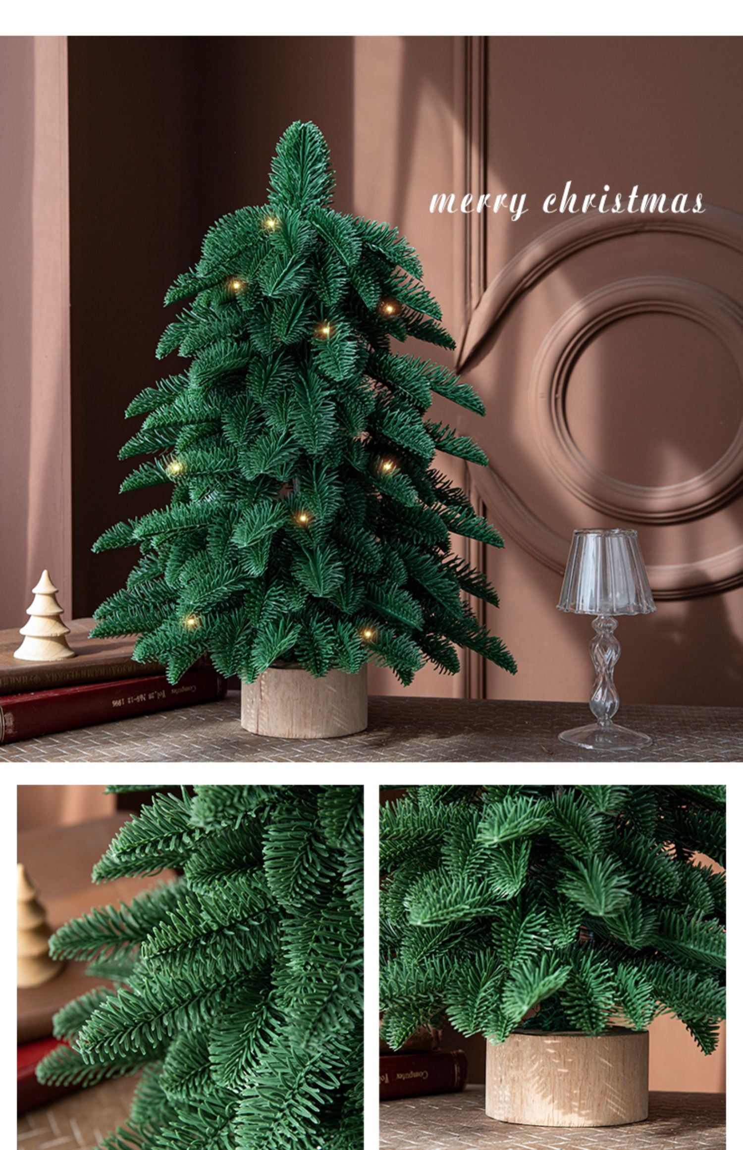 Charming 55cm Mini Christmas Tree for Spaces