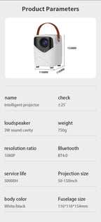 Mini Portable HD Projector for Home Cinema