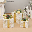 Elegant Christmas Gift Box Set with Gold Accents