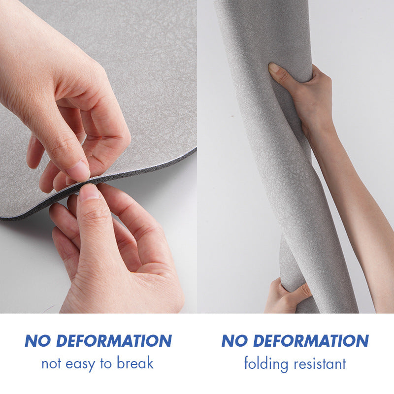 Bathroom Floor Mat Set - U-Shaped Toilet Mat & Rectangular Mat for Bathroom